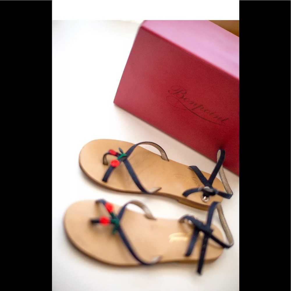 Bonpoint Glitter Cherries Sandals